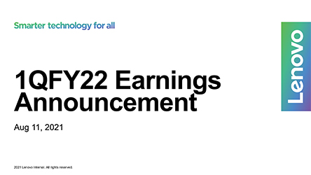 FY2020/21 First Quarter Results