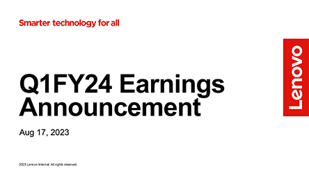 FY2023/24 First Quarter Results