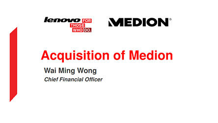 Lenovo acquires Medion