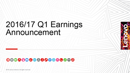 FY2016/17 First Quarter Results