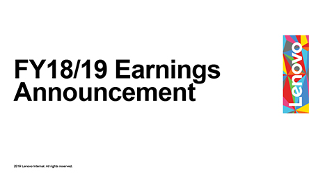FY2018/19 Annual Results